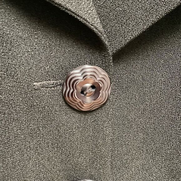 VINTAGE ZELDA JACKET M BLACK OUTSTANDING FABRICATION BLACK MEDIUM - Picture 2 of 5